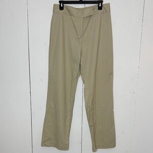 Talbots tan cotton chino pants size 12
